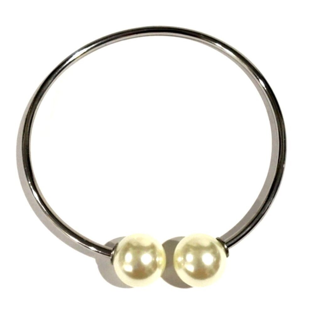Elegant Silver tone Chunky Cuff Design Necklace - Women's Fashion Jewelry